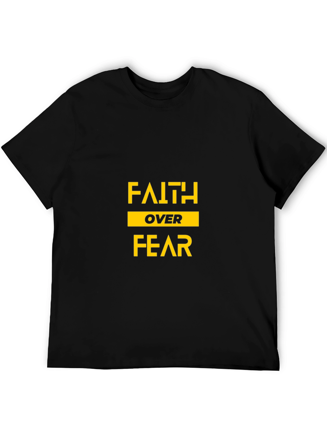 Faith Over Fear Black Graphic Tee