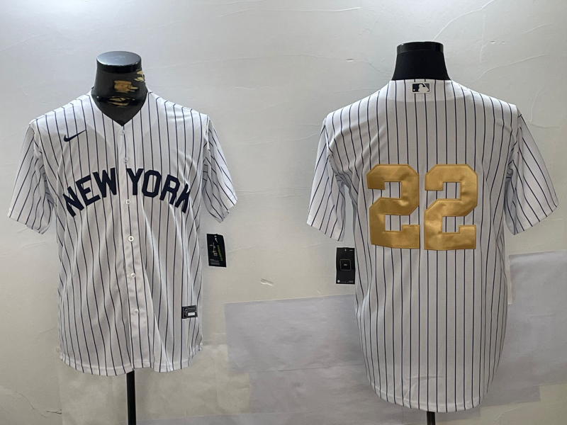 Men's New York Yankees Juan Soto #22 White Game Jerseys
