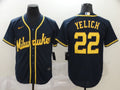 Men's Milwaukee Brewers Christian Yelich #22 Navy Player Jerseys