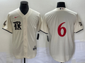 Men's Texas Rangers Josh Jung #6 Cream 2023 City Connect Replica Player Jerseys