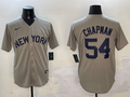 Men's New York Yankees Aroldis Chapman #54 Gray Away Limited Player Jerseys