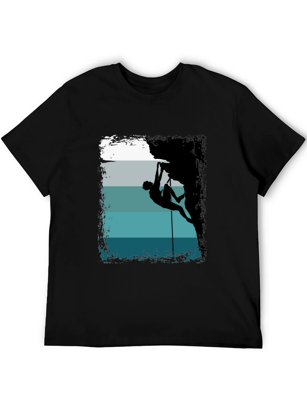 Rock Climbing Silhouette Graphic T-Shirt
