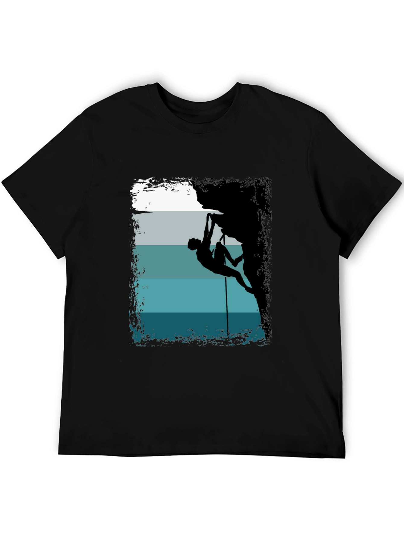 Rock Climbing Silhouette Graphic T-Shirt