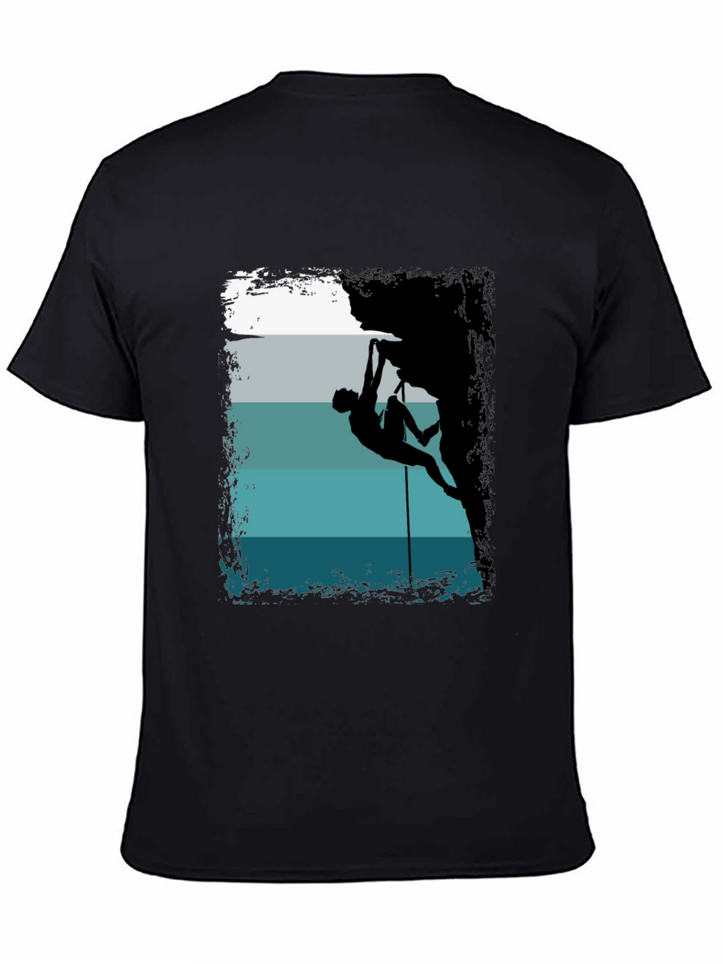 Rock Climbing Silhouette Graphic T-Shirt