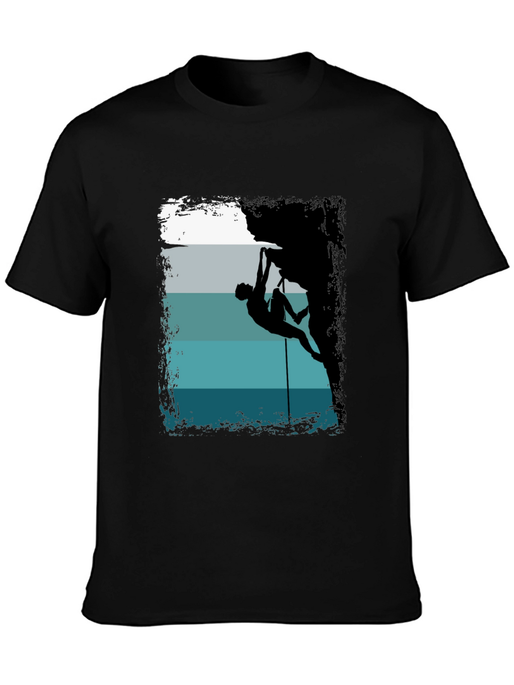 Rock Climbing Silhouette Graphic T-Shirt