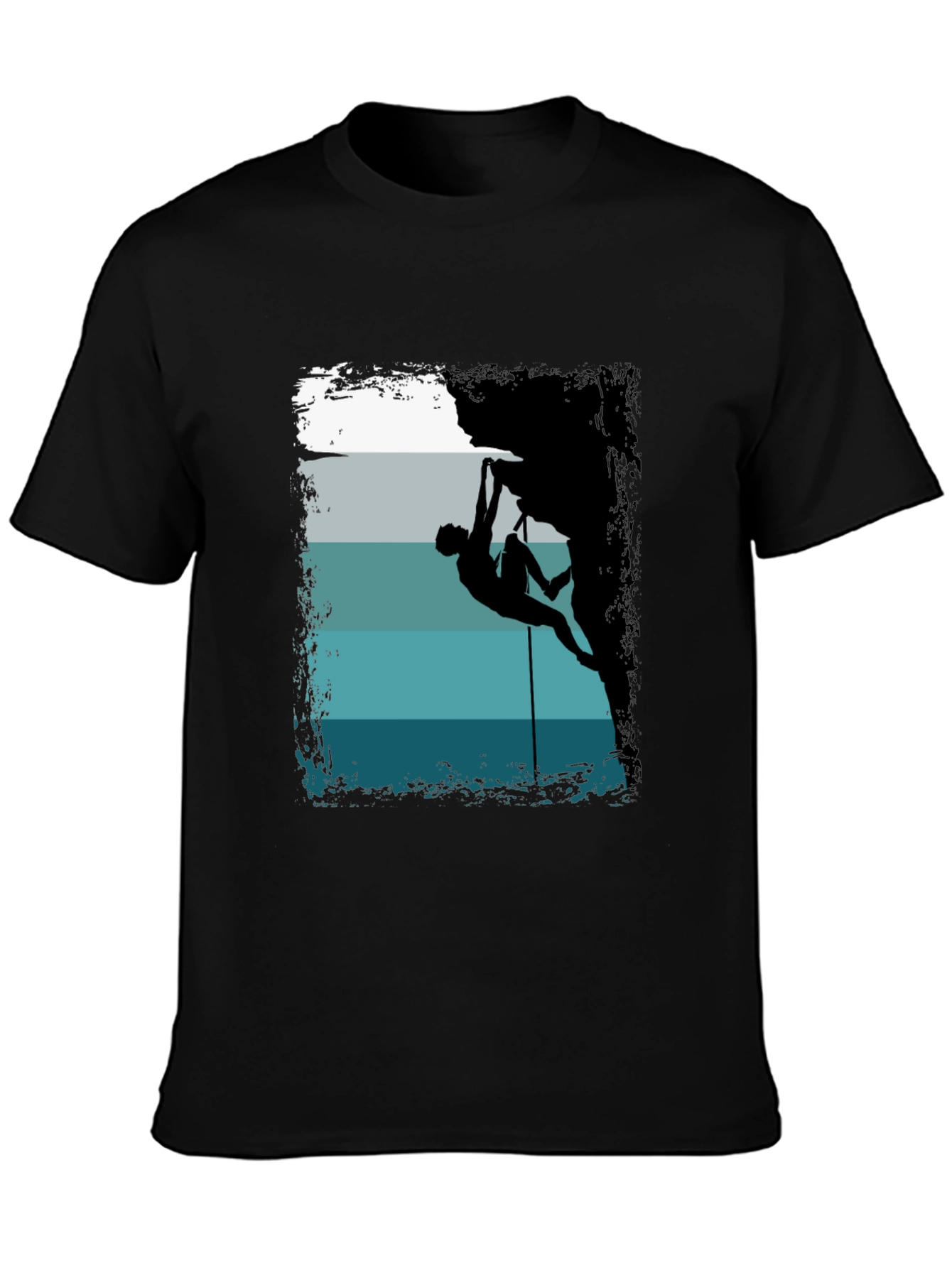 Rock Climbing Silhouette Graphic T-Shirt