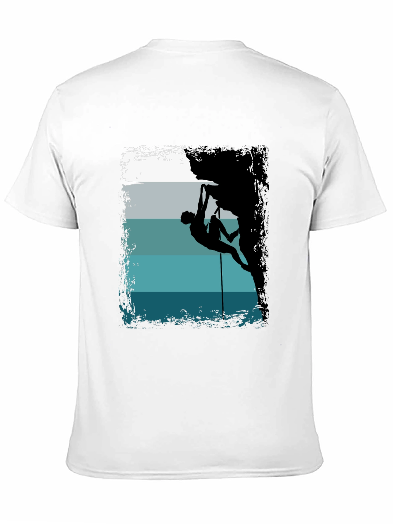 Rock Climbing Silhouette Graphic T-Shirt