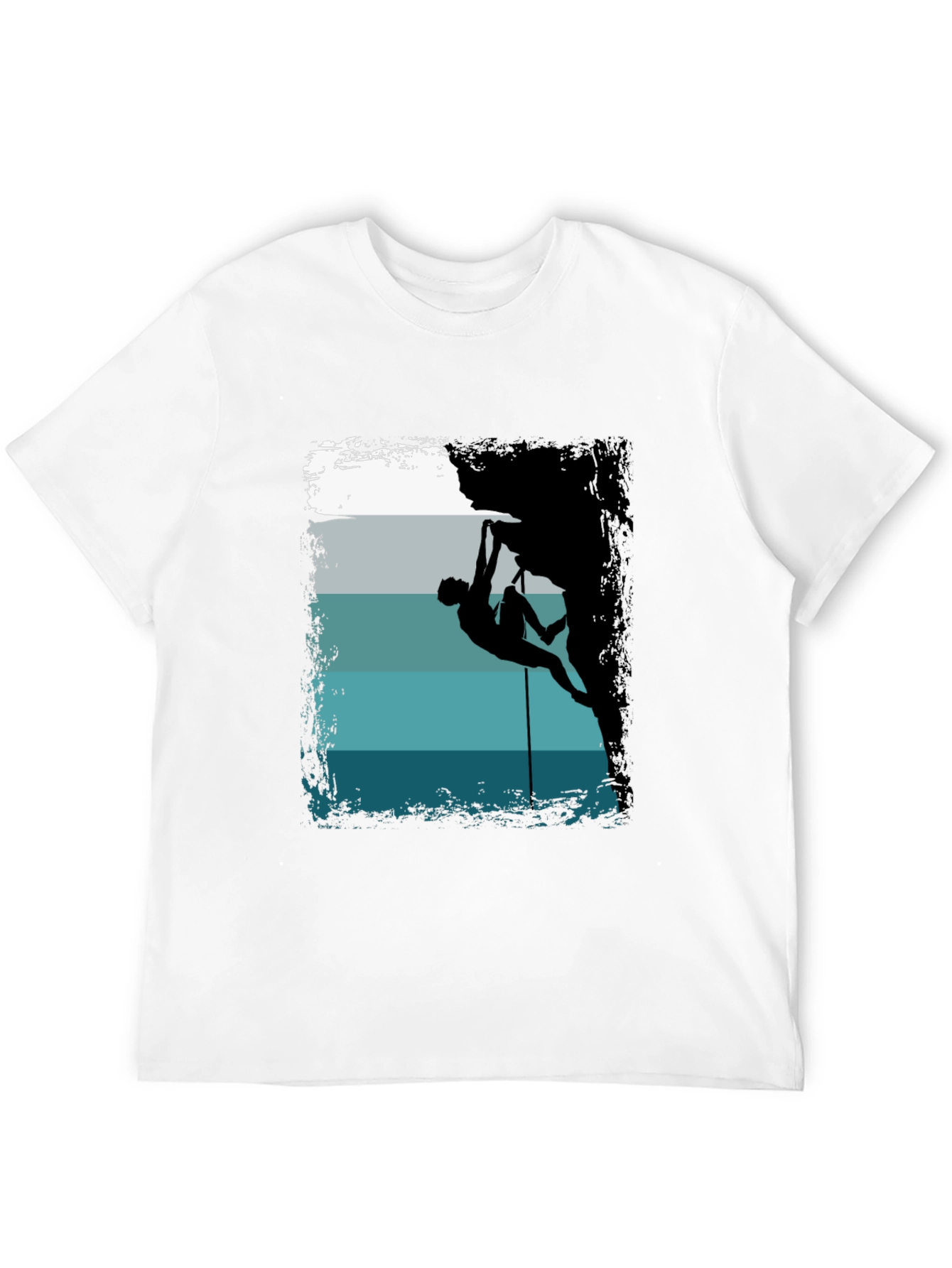 Rock Climbing Silhouette Graphic T-Shirt