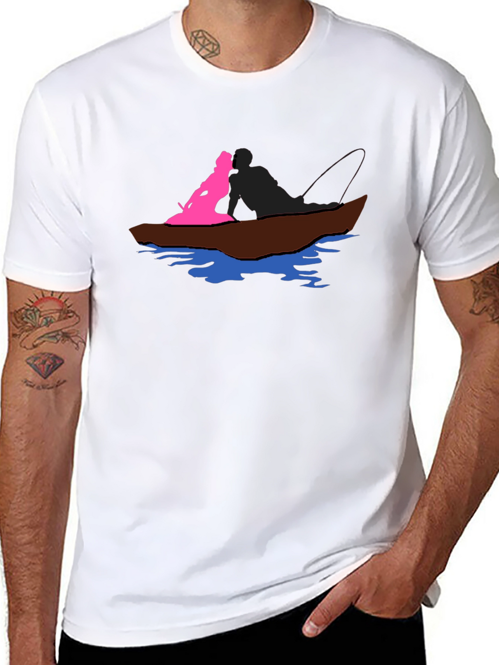 Boat Ride Graphic T-Shirt - Black
