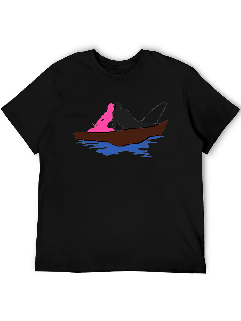 Boat Ride Graphic T-Shirt - Black