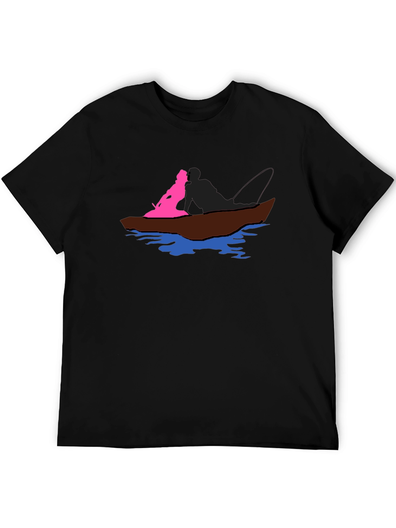 Boat Ride Graphic T-Shirt - Black