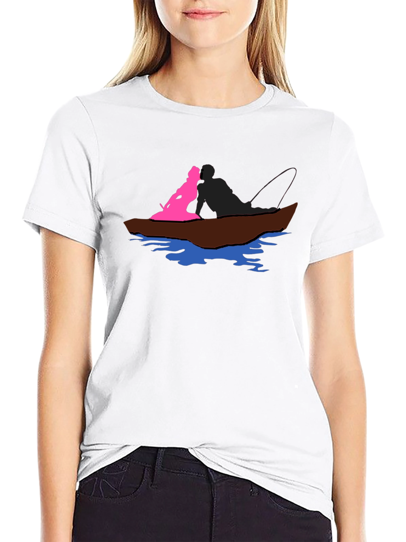 Boat Ride Graphic T-Shirt - Black