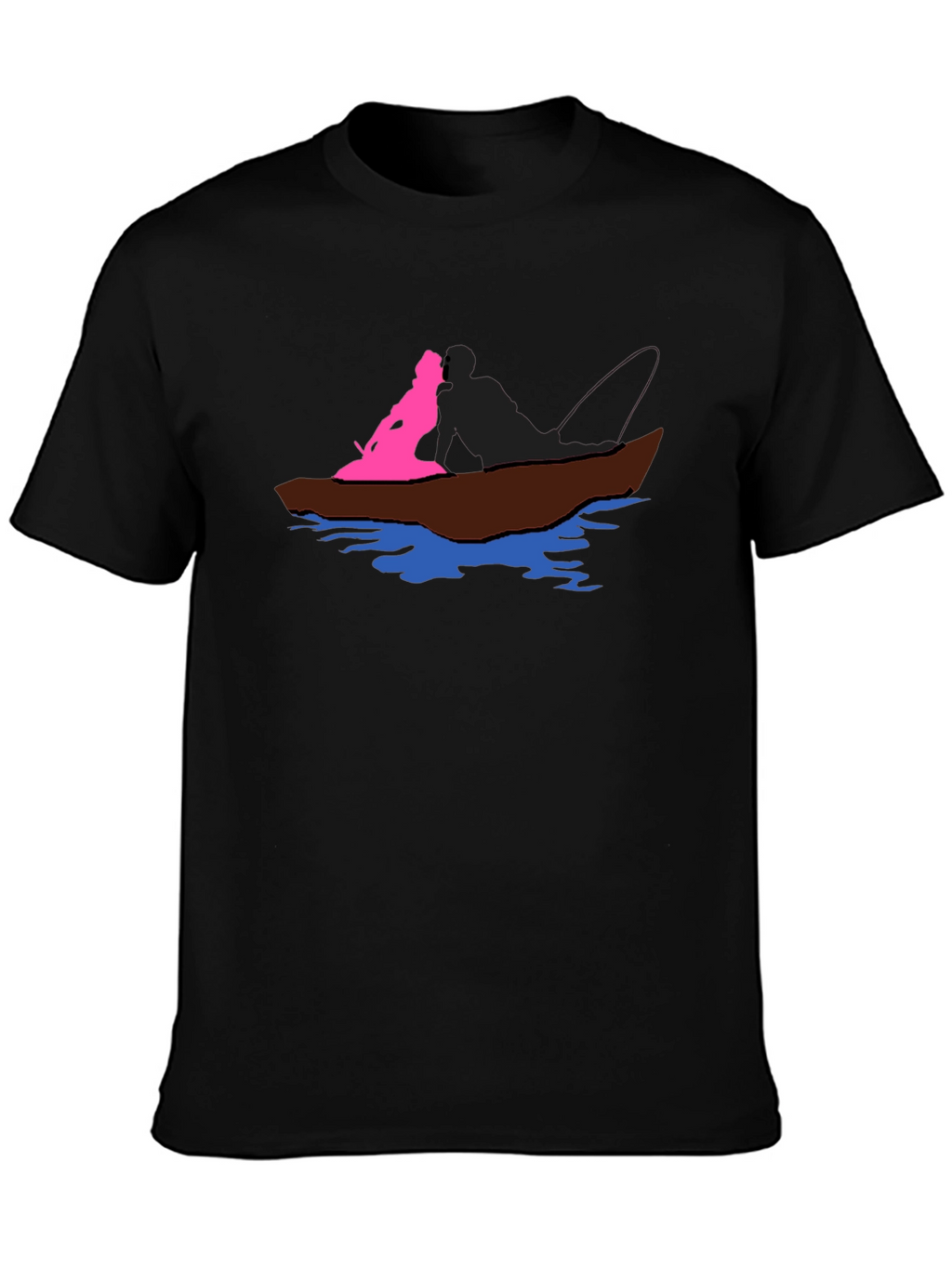 Boat Ride Graphic T-Shirt - Black