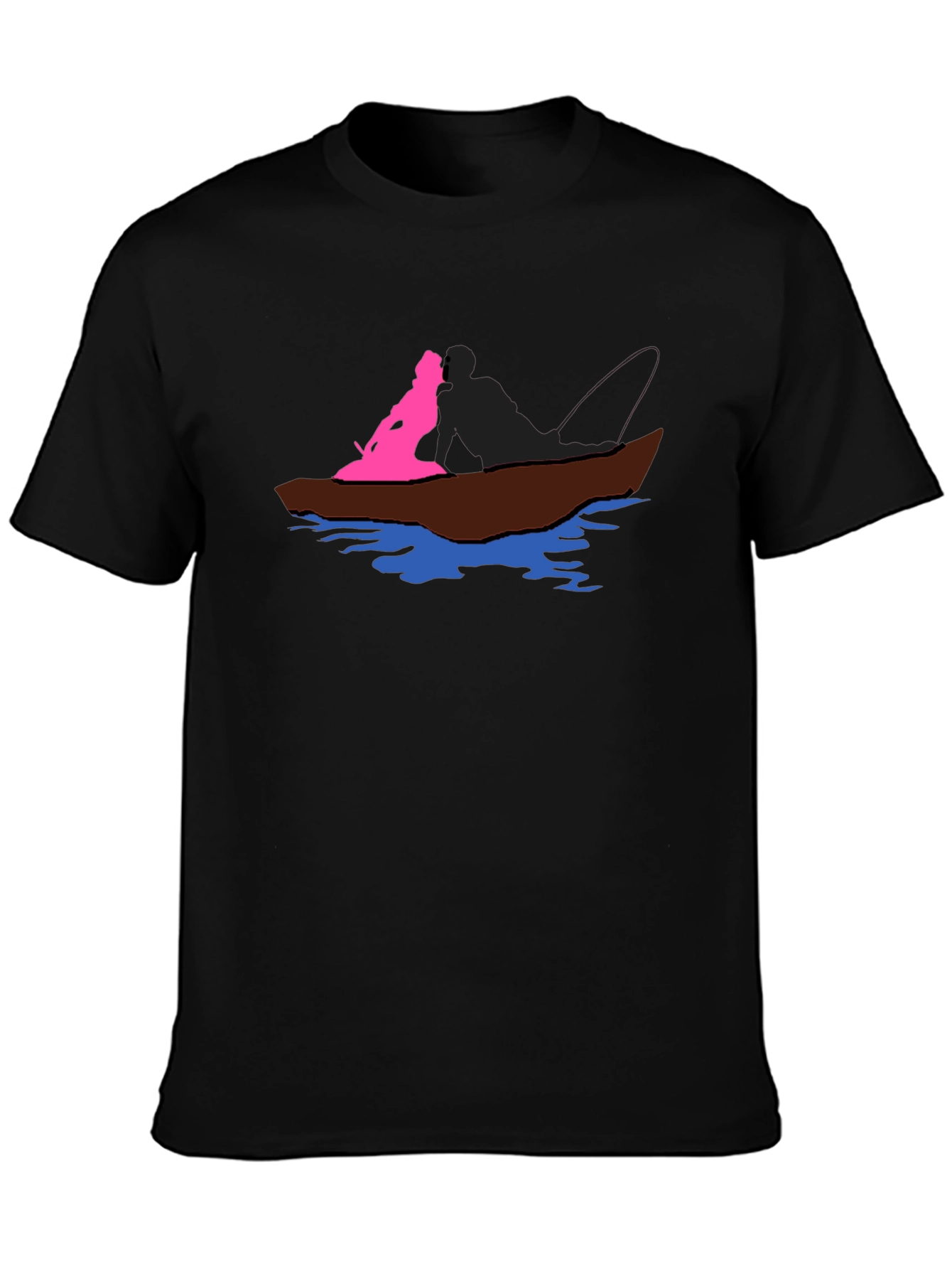 Boat Ride Graphic T-Shirt - Black