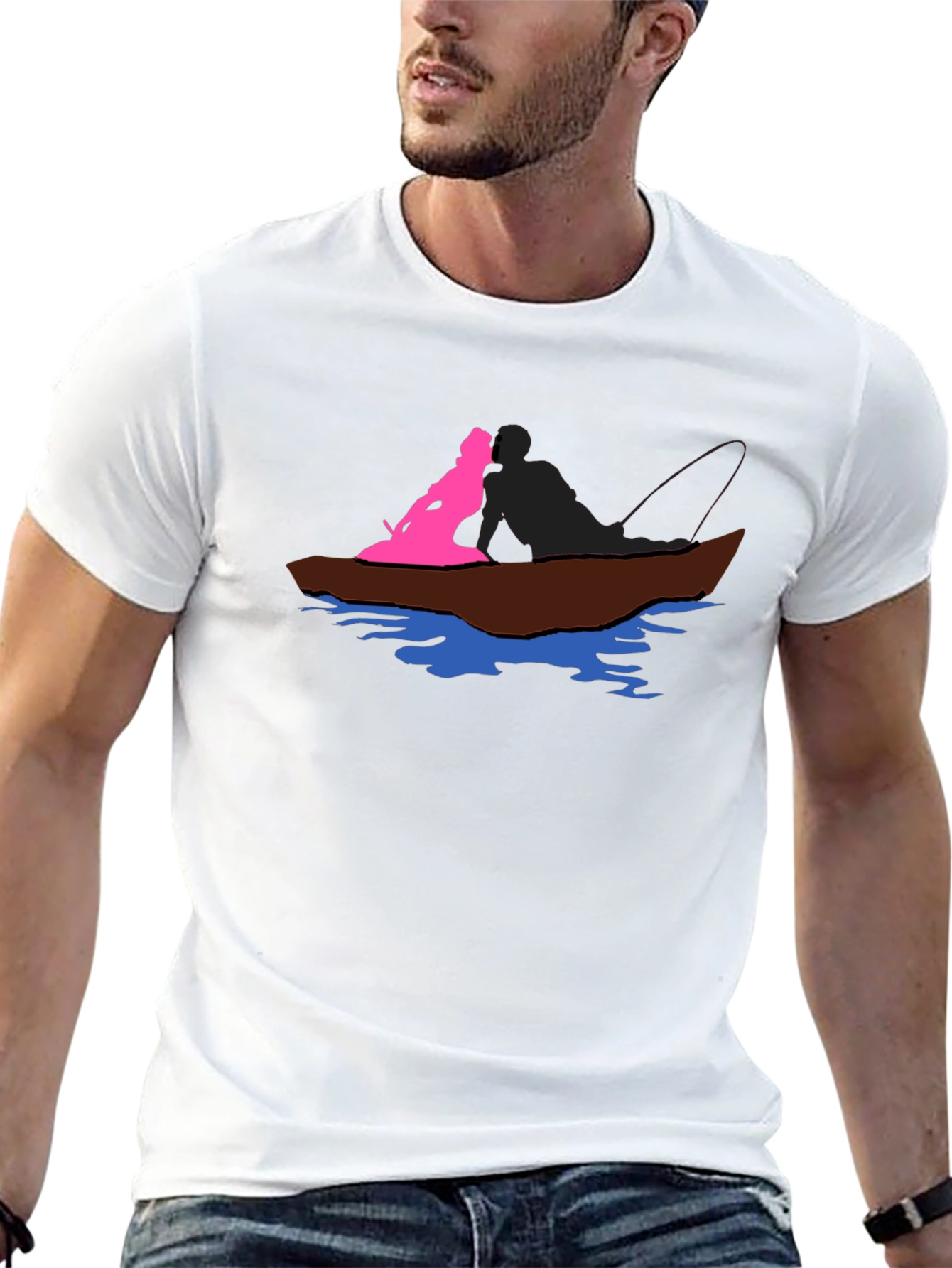 Boat Ride Graphic T-Shirt - Black