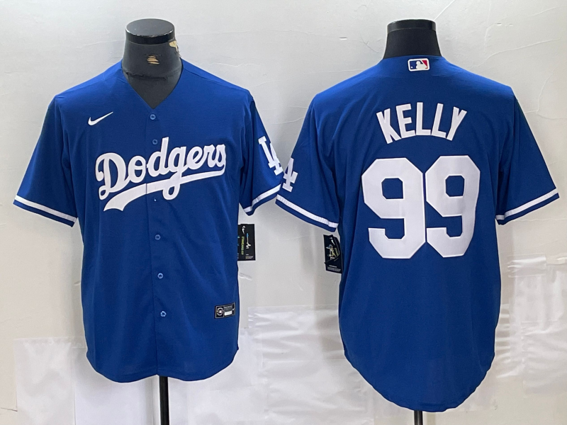 Men's Los Angeles Dodgers Joe Kelly #99 Blue Replica Game Jerseys