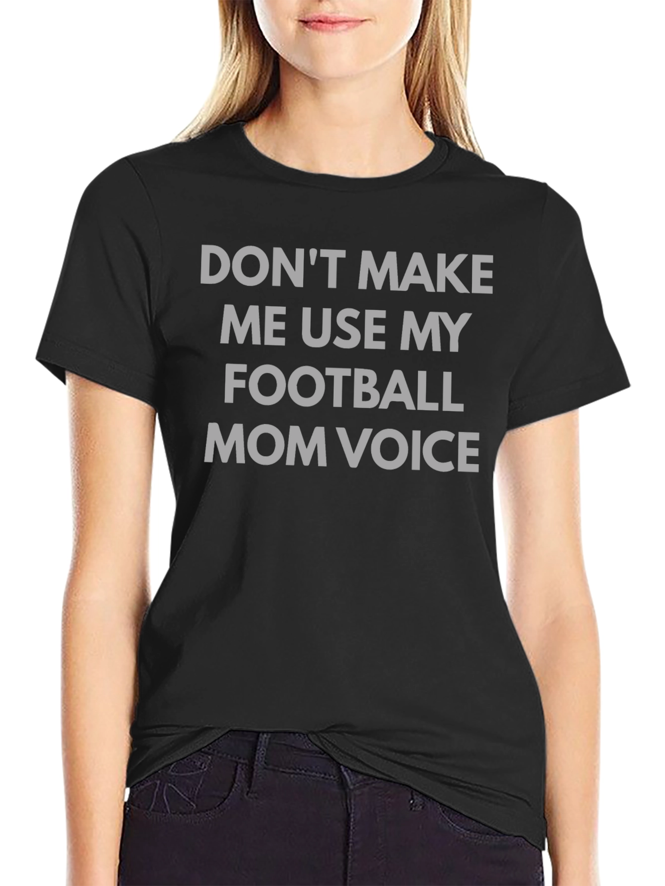 Football Mom Voice T-Shirt - Humorous Tee