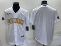 Men's San Diego Padres White Blank Replica Jerseys