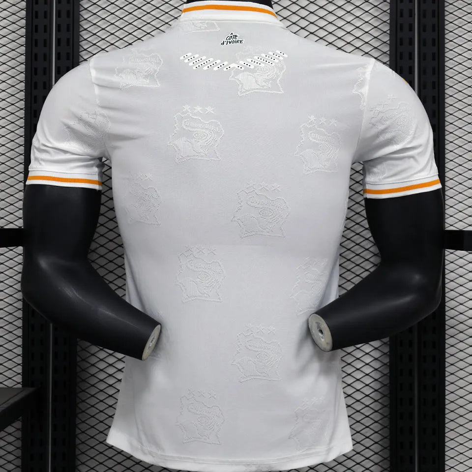 2025 Ivory Coast Special Edition White Player Version Jersey Back