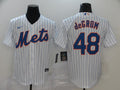Men's New York Mets Jacob deGrom #48 White Replica Baseball Jerseys