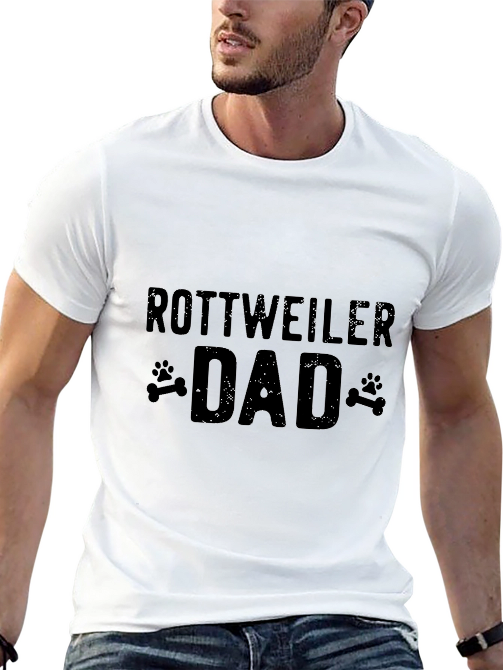 Rottweiler Dad T-Shirt - Dog Lover Tee