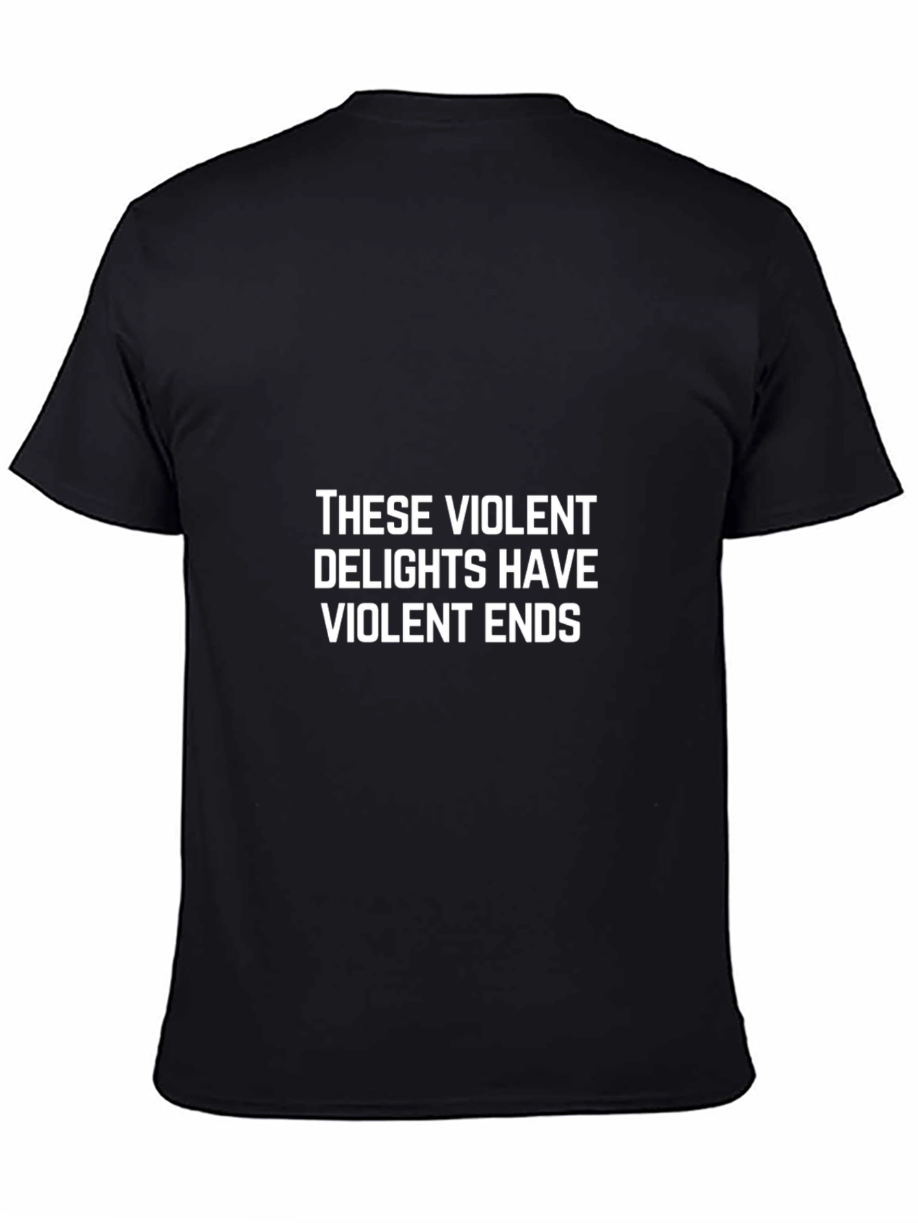 Violent Delights Graphic Tee - Black Cotton Shirt