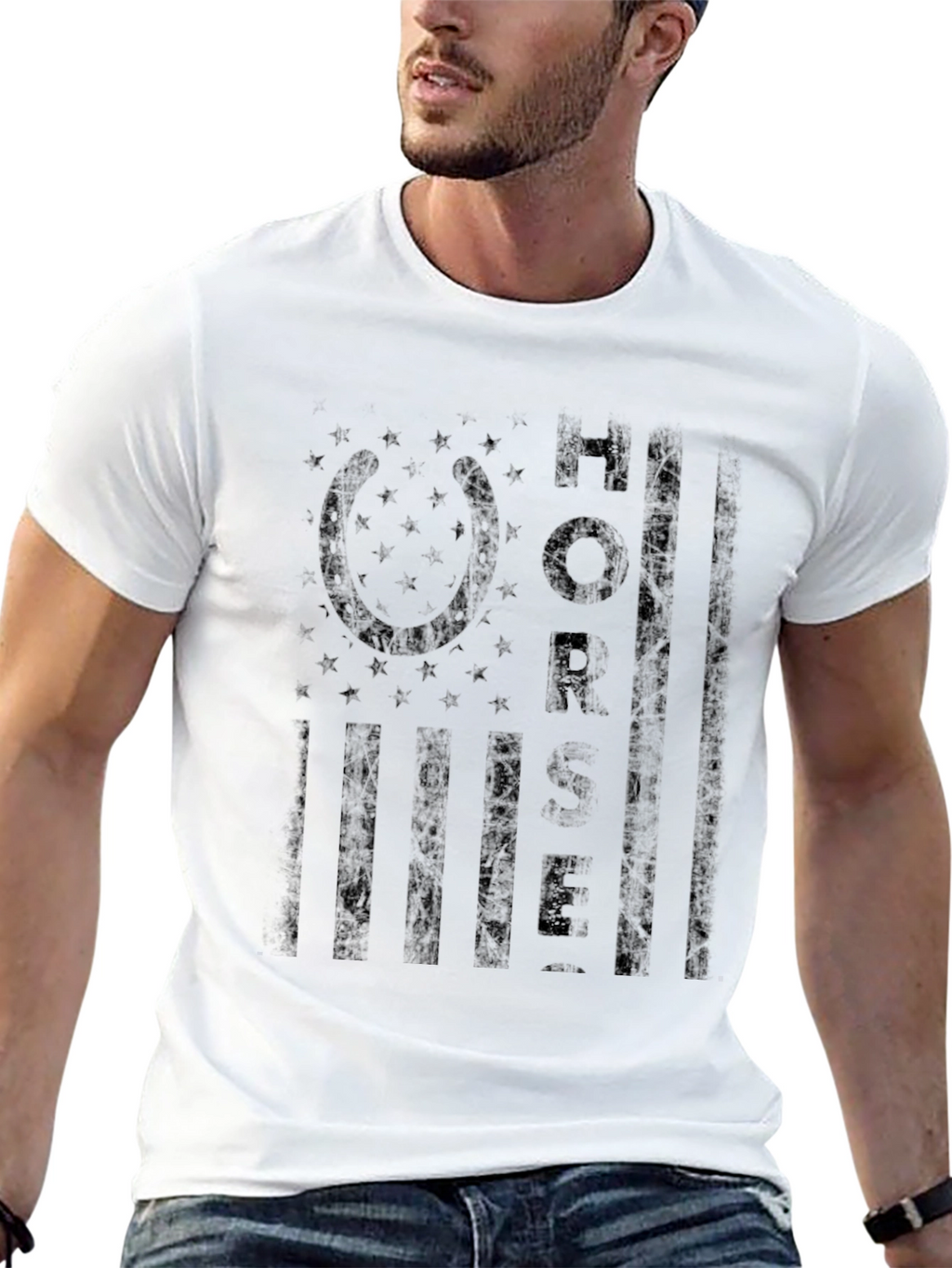 Horse Life Black Graphic Tee