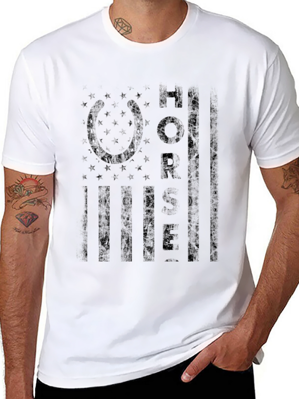 Horse Life Black Graphic Tee