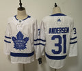 Men's Toronto Maple Leafs Frederik Andersen #31 White Player Jerseys