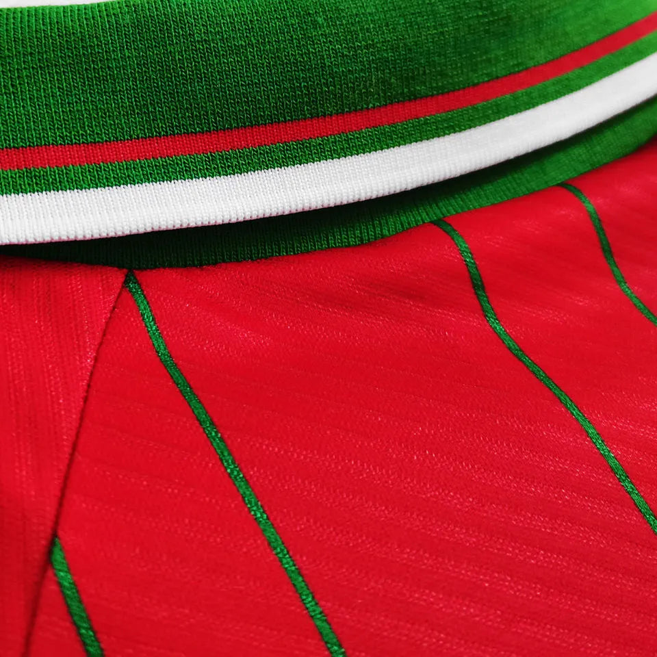 1994/96 Wales Home Red Retro Soccer Jersey Detail 3