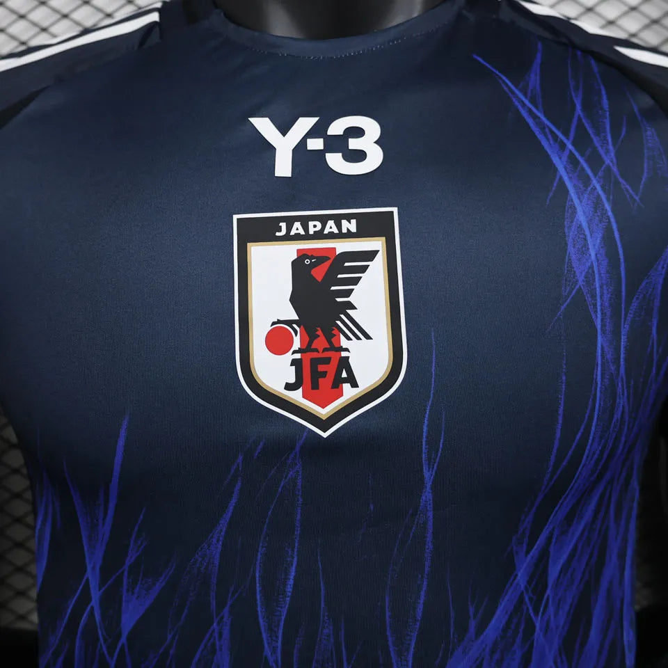 2024/25 Japan Home Y-3 Blue Player Version Jersey Detail 1