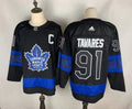 Men's Toronto Maple Leafs John Tavares #91 Black Player Game Jerseys