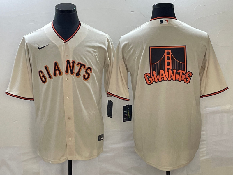 Men's San Francisco Giants Cream Home Replica Player Jerseys