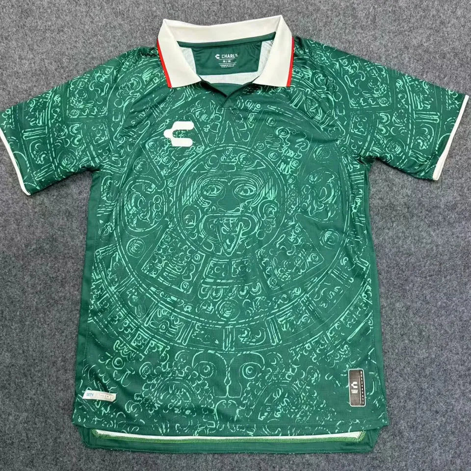 2024/25 Mexico Commemorative Edition Green Fans Soccer Jersey Front