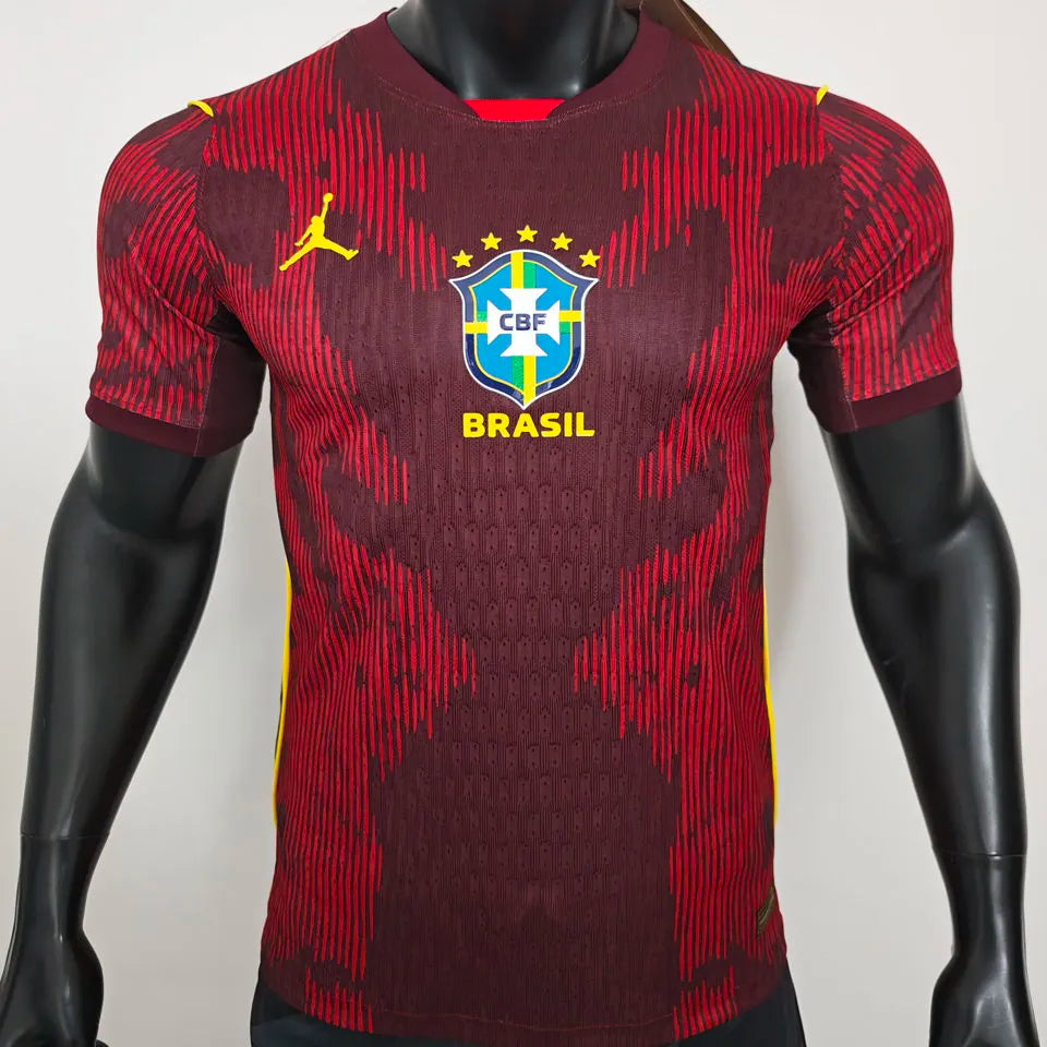 2026/27 Brazil Special Edition Red Player Version Soccer Jersey Front