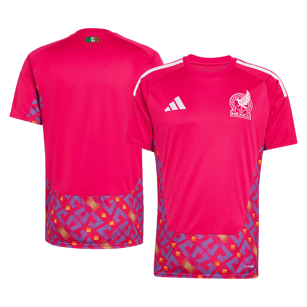 Mexico Goalkeeper Soccer Jersey World Cup 2026 Pink Image 3