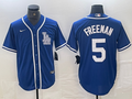 Men's Los Angeles Dodgers Freddie Freeman #5 Blue Limited Player Jerseys