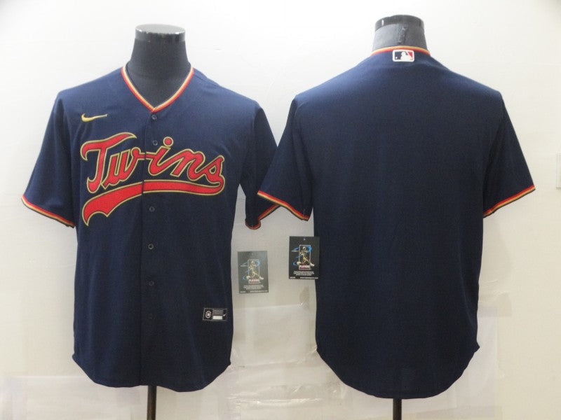 Men's Minnesota Twins Navy Replica Player Blank Jerseys