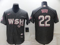 Men's Washington Nationals Juan Soto #22 Gray Replica Baseball Jerseys