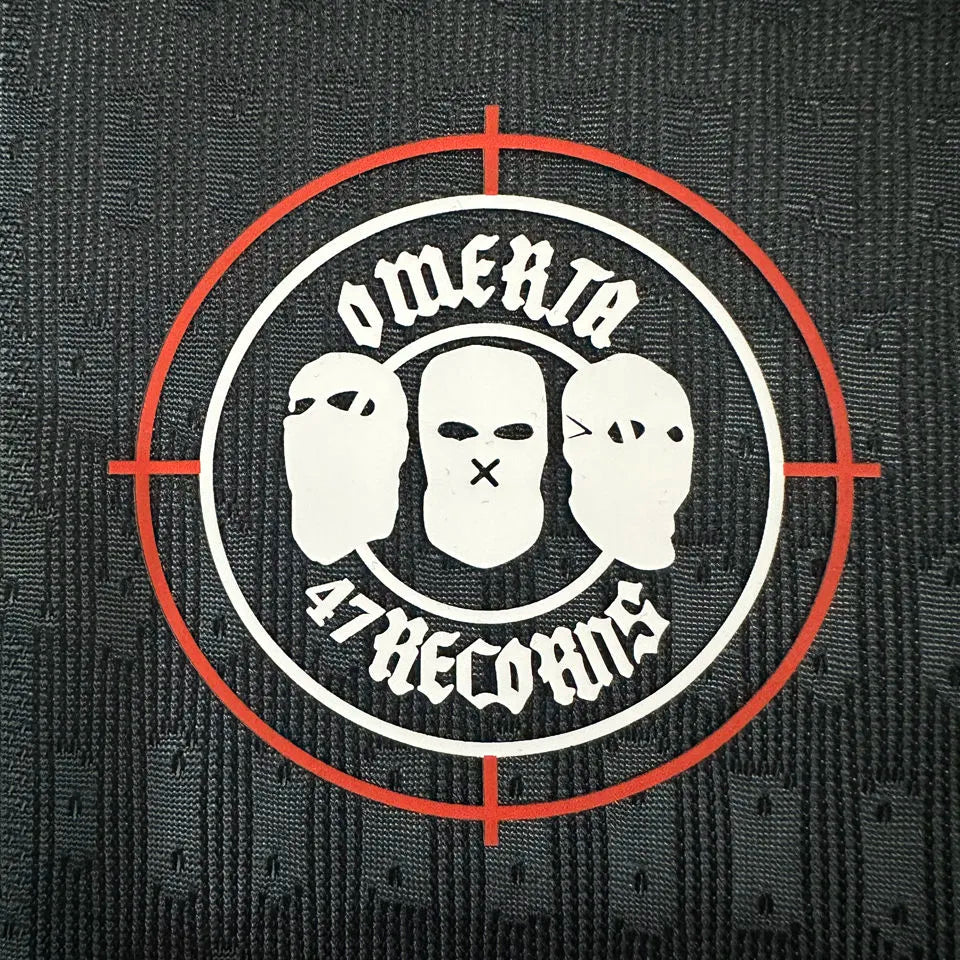 2025/26 Omerta #47 Black Player Version Soccer Jersey Detail 2