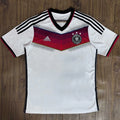 2014 Germany Home White Retro Fans Soccer Jersey 3 Start 三星 Front