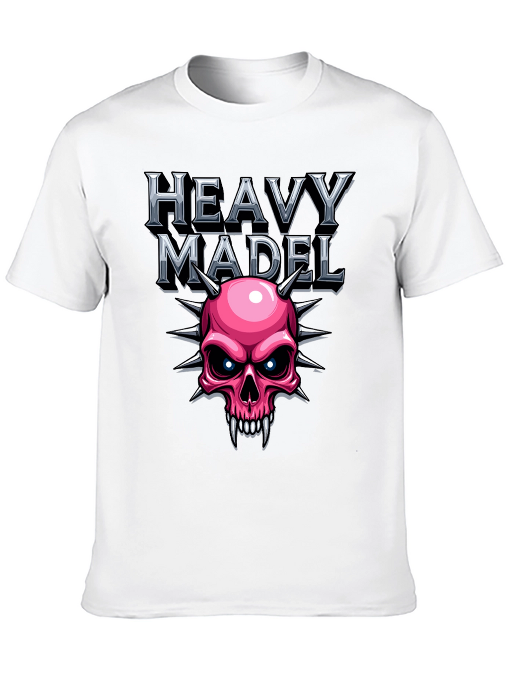Heavy Madel Graphic T-Shirt - Skull Design