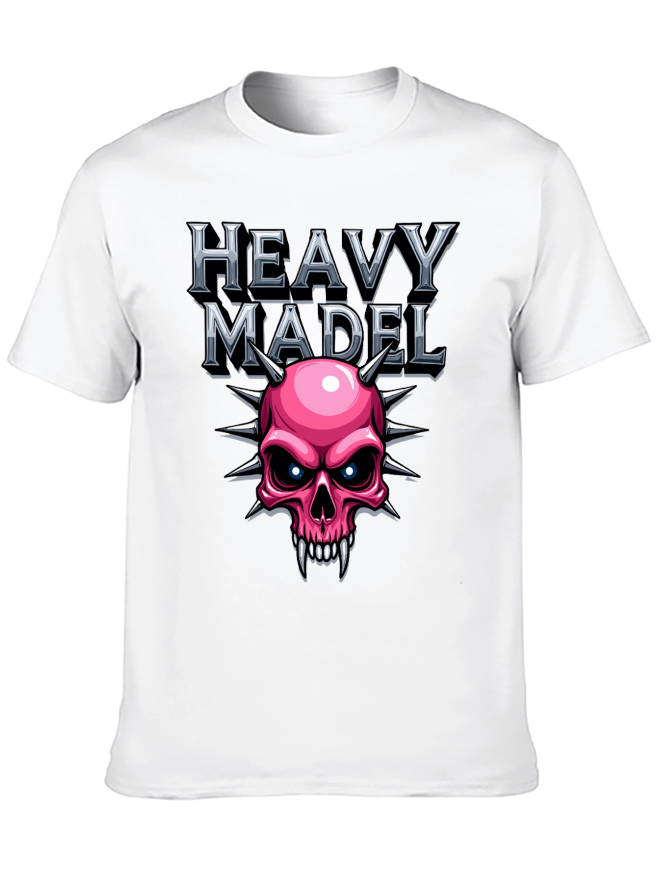 Heavy Madel Graphic T-Shirt - Skull Design