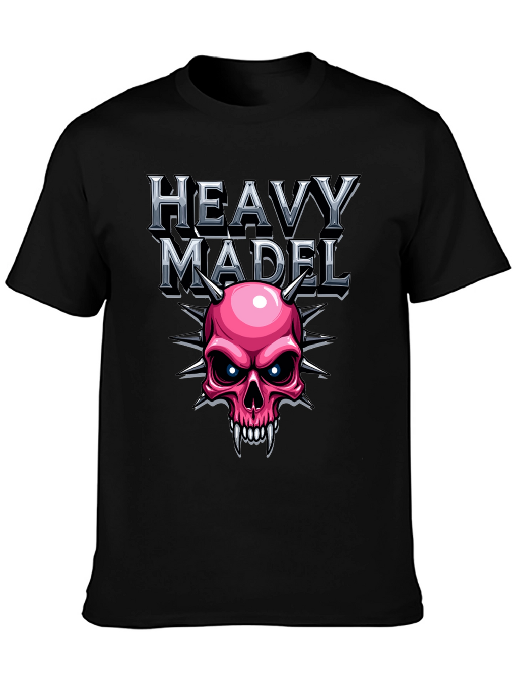 Heavy Madel Graphic T-Shirt - Skull Design