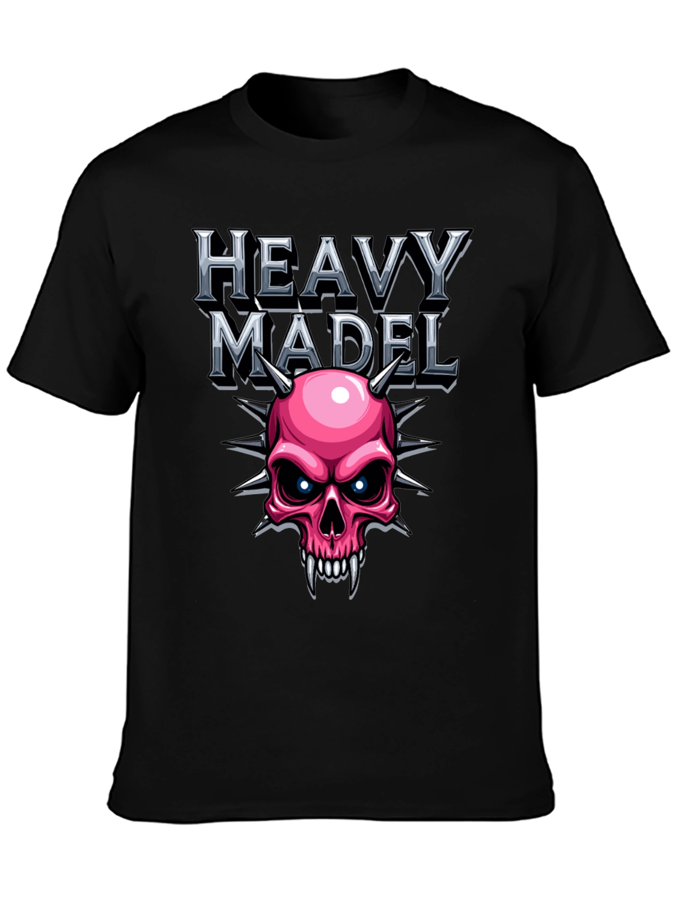 Heavy Madel Graphic T-Shirt - Skull Design