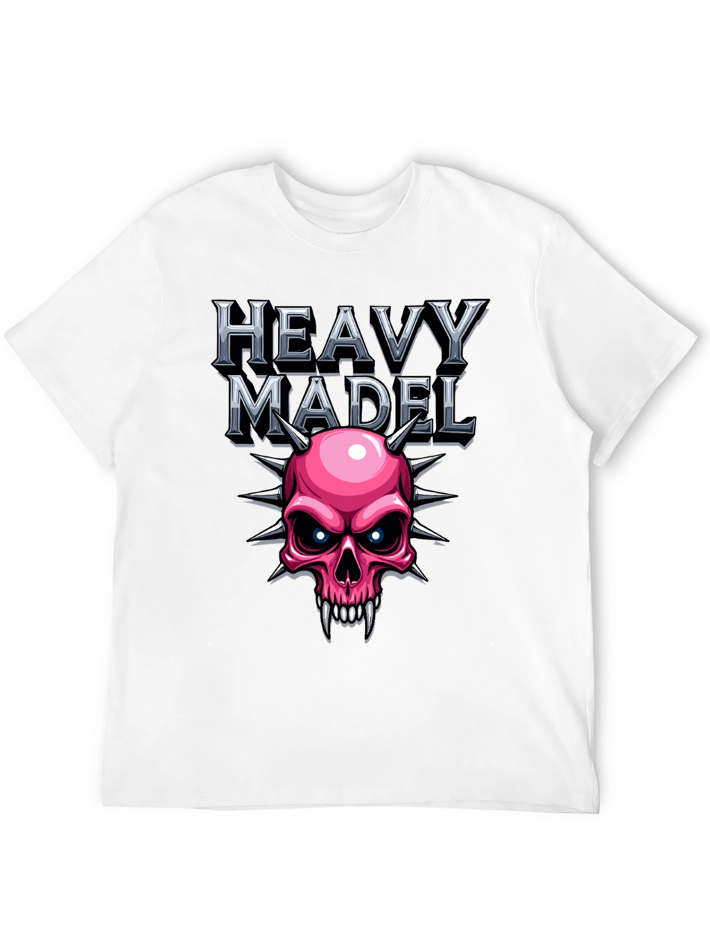 Heavy Madel Graphic T-Shirt - Skull Design