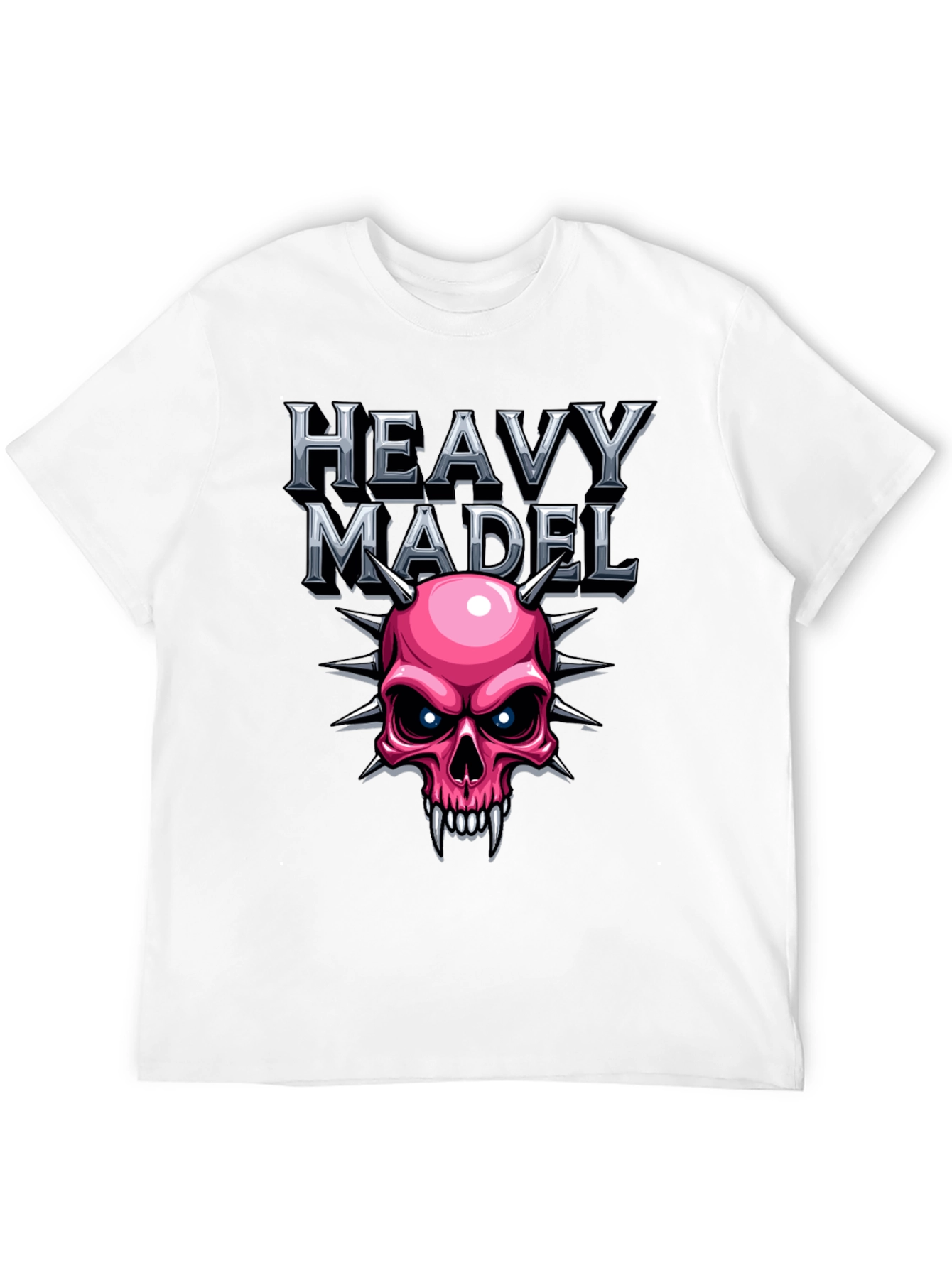 Heavy Madel Graphic T-Shirt - Skull Design