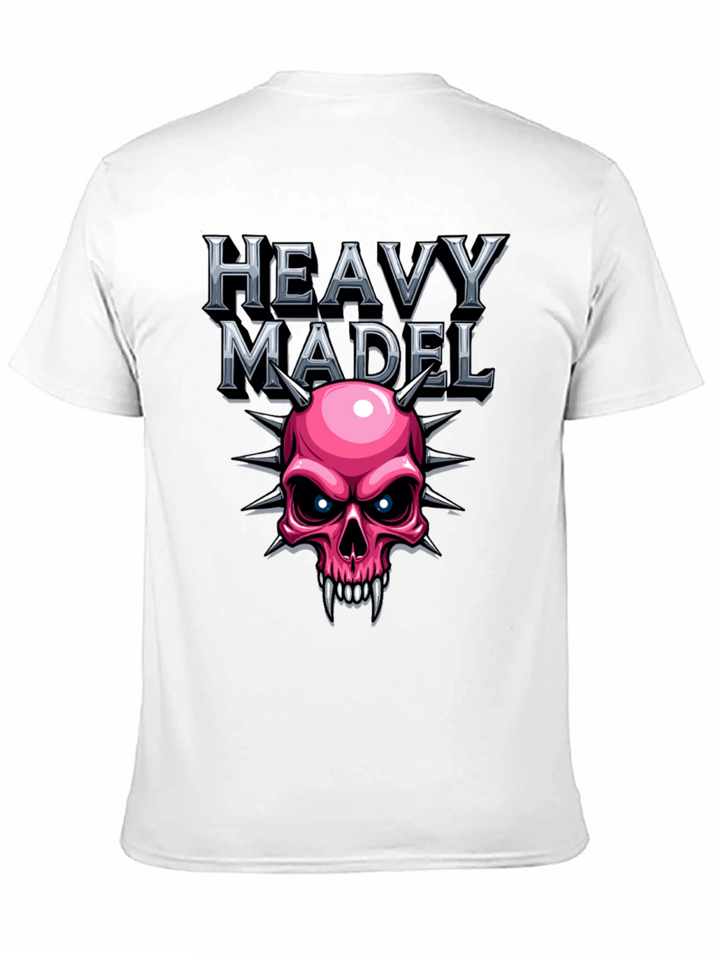 Heavy Madel Graphic T-Shirt - Skull Design