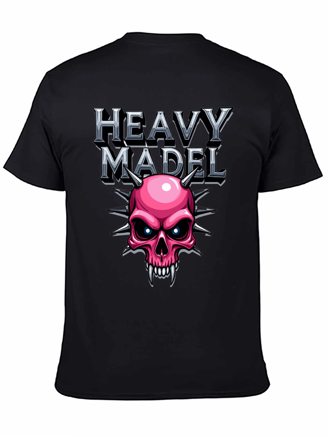 Heavy Madel Graphic T-Shirt - Skull Design