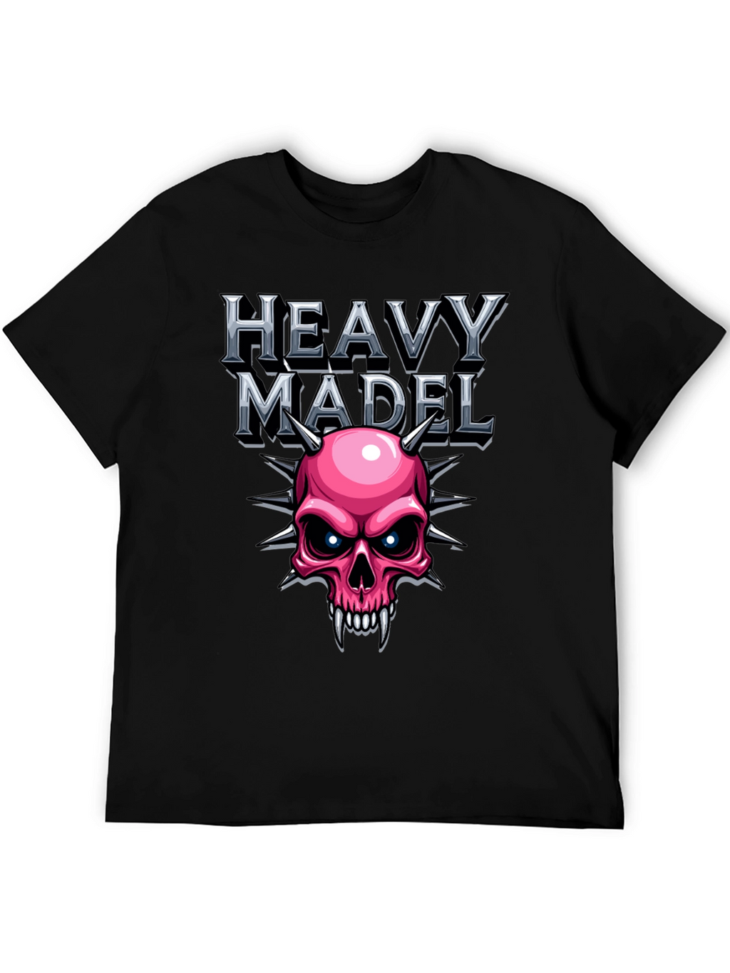 Heavy Madel Graphic T-Shirt - Skull Design